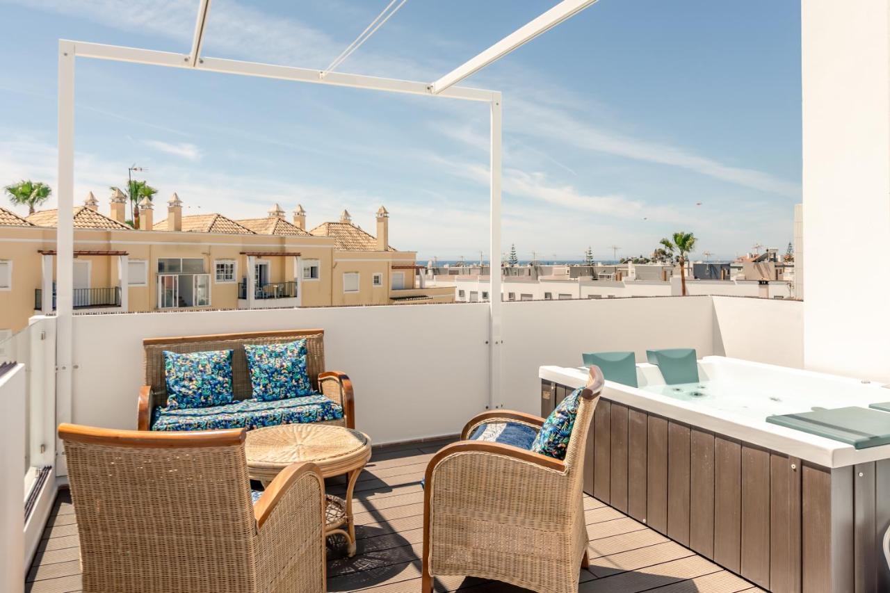 Seascape Villa Private Pool & Rooftop Jacuzzi With Sea View Near Manta Rota Beach Vila Nova de Cacela Bagian luar foto