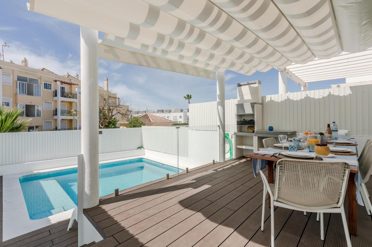 Seascape Villa Private Pool & Rooftop Jacuzzi With Sea View Near Manta Rota Beach Vila Nova de Cacela Bagian luar foto
